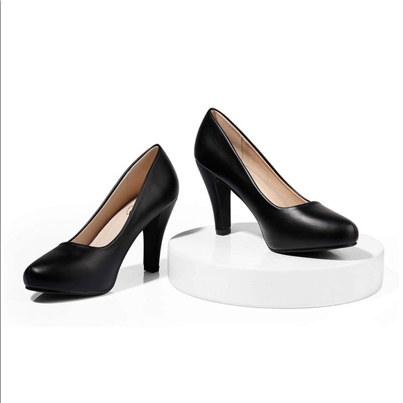 High Heel Dress Platform Pump Shoes (great for flight attendants) size 6 - Picture 4 of 6